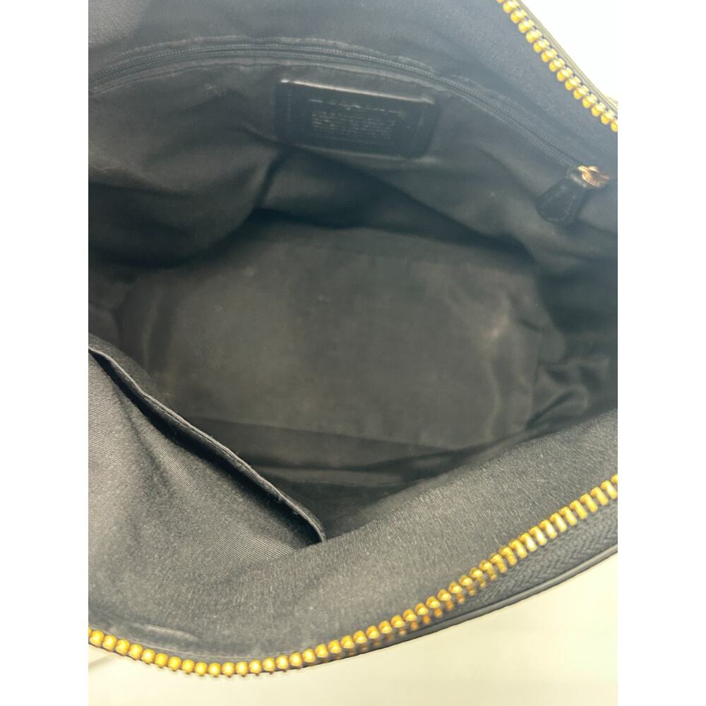 Authentic Coach Val Black Pebbled Leather Duffle Bag Purse Crossbody - C2818 - Picture 10 of 10